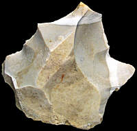 Coarse light-coloured flint