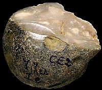 Opened nodule of CE2 flint
