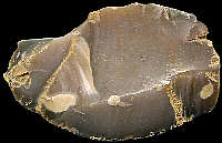 Slightly patinated flake of CE5 flint