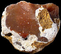 Typical material with chalky cortex