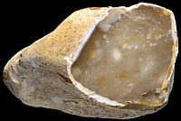 Freshly split nodule of CN2b flint