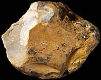 Rolled nodule with recent flake-scar