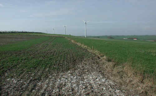 View across the mining site