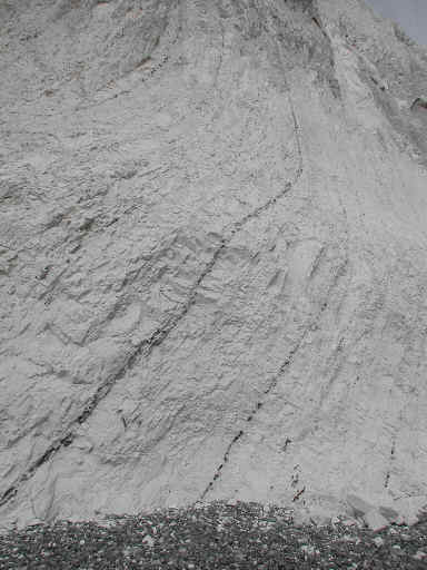 Glacially folded chalks at Møns klint